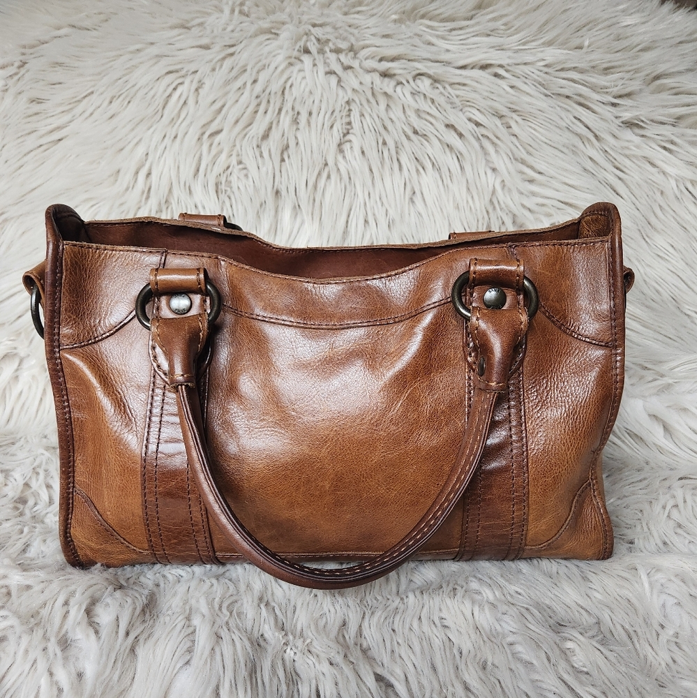 Frye Melsissa Satchel In Brown - Picture 3 of 16